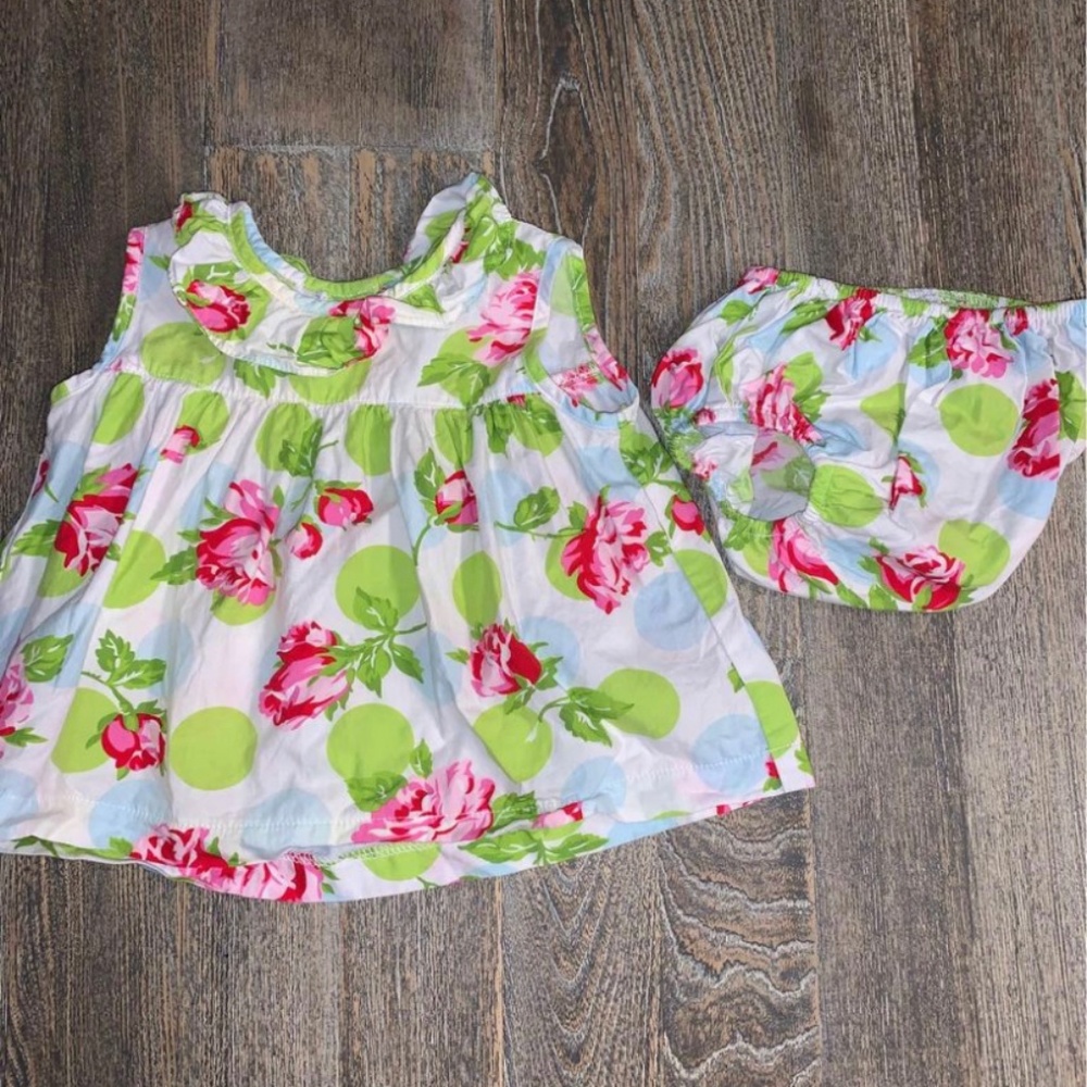 6m Dress and Matching Diaper Cover